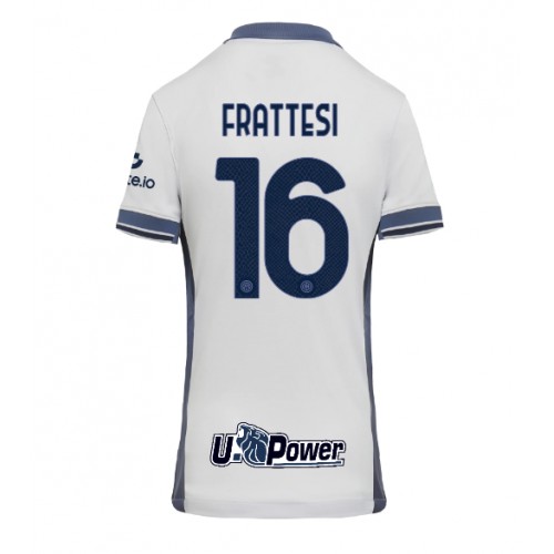 Fotballdrakt Dame Inter Milan Davide Frattesi #16 Bortedrakt 2024-25 Kortermet